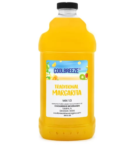 Vista 3 de Coolbreeze Mezcla tradicional de margarita para máquinas congeladas de aguanieve de bebidas - Una caja