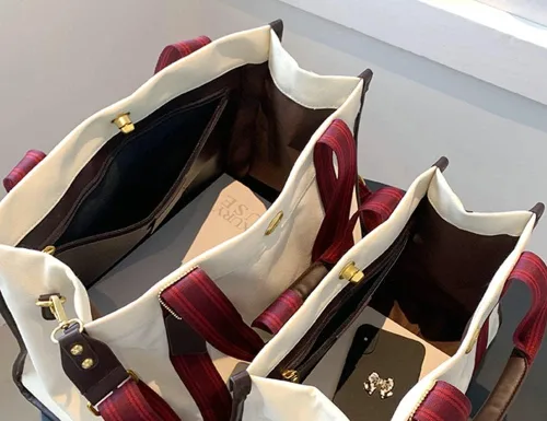Vista 6 de Women Tote Bag Canvas Shoulder Bag Satchel Hobo Handbag Fashion Crossbody Bag Purse Vintage Handbag Casual Large