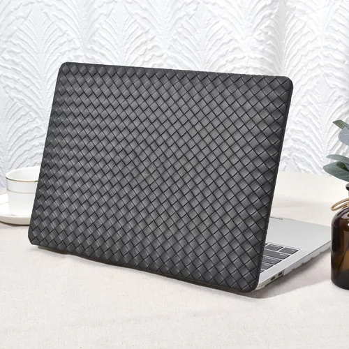 Vista 17 de Seorsok Funda compatible con MacBook Air de 13 pulgadas 2022-2018 versión A1932 A2179 M1 A2337 Touch ID, elegante funda rígida de plástico de cuero