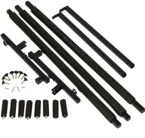 Vista 4 de Soporte de estante triple plegable para bajo de guitarra múltiple para 7