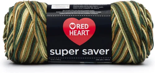 Vista 101 de Red Heart Hilo Super Saver, paquete de 3, camuflaje, 3