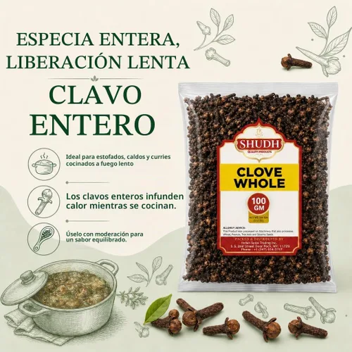 Vista 4 de Clove Whole (Laung) 100GM Té de 3.5 onzas, bolas de pomandro y popurrí, seleccionado a mano Origen indio