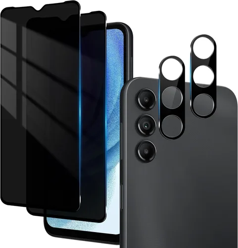 Vista 12 de Paquete de 2+2 para Google Pixel 10 Pro XL Protector de pantalla de privacidad y protector de lente de cámara, compatible con desbloqueo por huellas