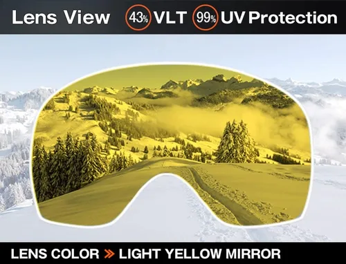 Vista 2 de ZERO TECH BASE Compatible Replacement Lens for Oakley Canopy Snow Goggles Clear type