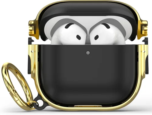 Vista 12 de Maxjoy Funda para AirPods 3 con cerradura, funda protectora rígida de 3ª generación para AirPod de 3ª generación para mujeres y hombres con llavero
