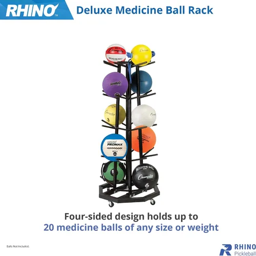 Vista 3 de Champion Sports Medicine Ball Storage – Durable Racks & Trees for Organized Gym, Fitness & Sports Storage