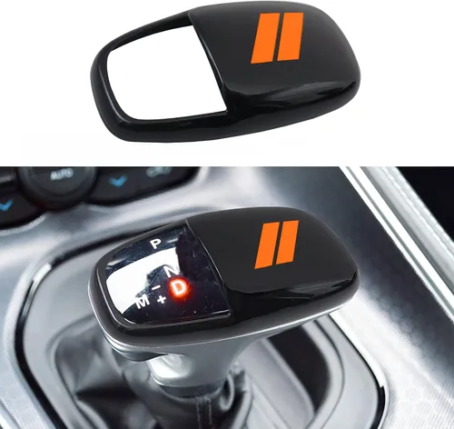 Vista 10 de Cubierta para cabeza de palanca de cambio para accesorios Dodge Charger 2015-2023 Challenger 2015-2024 Durango 2016-2025 2026, inserto