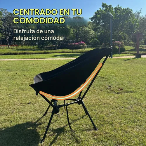 Vista 9 de Silla portátil para camping, silla de mochilero, silla plegable ultraligera, compacta, sillas plegables ligeras para senderismo, montañismo, playa