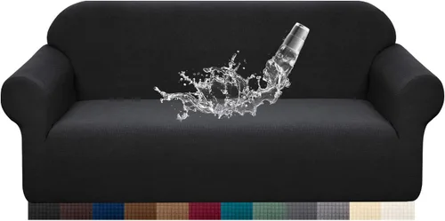 Vista 16 de Granbest Funda de Sofá Premium Repelente al Agua de Alta Elasticidad Funda Deslizable para Sofá de Tela Súper Suave (Beige, Grande)