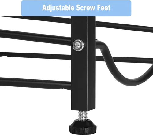 Vista 4 de HAITRAL - Soporte para jarra de agua, estante de exhibición para botellas de agua 5-Tier Black, Heavy Duty Steel, Water Jug Storage Rack