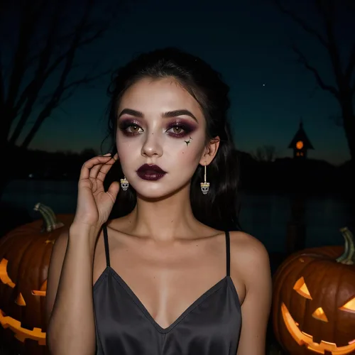 Vista 2 de BriLove Disfraz de Halloween, esqueleto gótico, corona de calavera espeluznante, aretes colgantes con diamantes de imitación para cosplay, fiesta