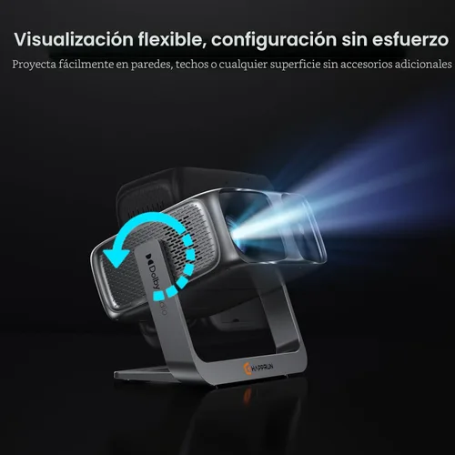 Vista 6 de Proyector para exteriores de Google TV con licencia oficial ANSI 2000 4K Full HD, proyector inteligente con WiFi y Bluetooth