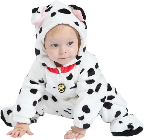 Vista 4 de HSCTEK Disfraz de mameluco unisex para perro bebé, bebé y niño pequeño