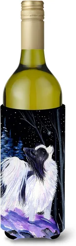 Vista 229 de Caroline's Treasures SS8447CC Starry Night English Bulldog - Enfriador para latas o botellas, lavable, funda plegable con aislamiento para bebidas