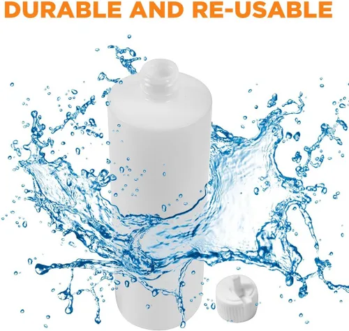 Vista 4 de BOTELLA DE CILINDRO DE PLÁSTICO DE 8 OZ CON BOLSA DE VERTIDO FLIP-TOP (6)