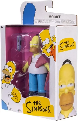 Vista 6 de Figuras de acción de Los Simpsons de 5 pulgadas de Homer enfermo con Hoagie