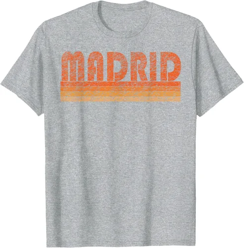 Vista 35 de clásico Retro Madrid playera, hombre 3XL, Asphalt Negro