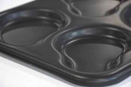 Vista 3 de Lloyd Pans Sartén para huevos irregulares de 4 cavidades de 9.5 pulgadas por 11 pulgadas - DK