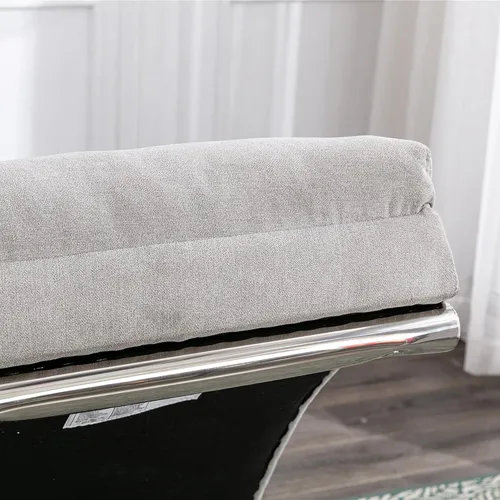 Vista 8 de Sillón de masaje, sofá reclinable eléctrico de lino con control remoto, silla tapizada con función de masaje y calor lumbar para oficina o sala