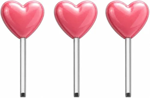 Vista 2 de Molde de caramelo de chocolate con forma de piruleta de corazón Valentines Day 3055