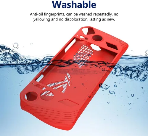 Vista 8 de Funda de silicona para Rog Ally, funda protectora para Rog Ally Gaming de mano, funda protectora completa para ASUS Rog Ally Gaming Protector