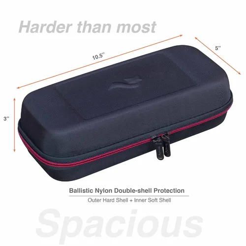 Vista 5 de ButterFox Switch Carrying Case for Nintendo Switch OLED, Fits Charger, Joy Con Grip, 18 Games and Protective Case (BlackRed)