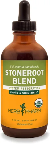 Vista 7 de Herb Pharm Certificado orgánico Stoneroot Blend extracto líquido para apoyo cardiovascular y circulatorio, 1 onza
