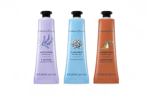 Vista 2 de Crabtree & Evelyn Terapia de manos de 3 x 0.9oz - Lavanda, La Source y jardineros Lavanda, La Source, Jardineros