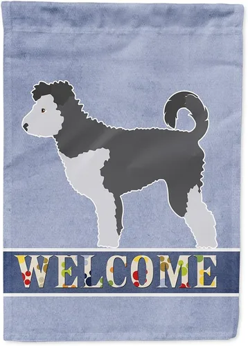 Vista 50 de Caroline's Treasures BB8334GF AIDI Bandera de jardín para perro de montaña del Atlas, bandera de buzón azul, bandera decorativa para patio exterior