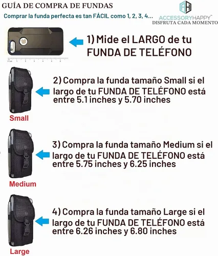 Vista 2 de AH Funda Portadora de Teléfono Celular de Grado Militar para Hombres, Soporte de Teléfono Celular para Cinturón, Compatible