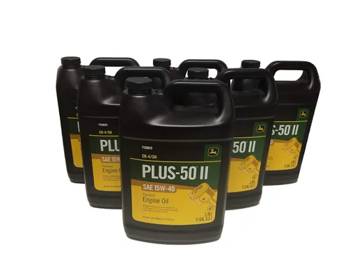 Vista 4 de John Deere Equipo Original Plus-50 II SAE 15W-40 Aceite - TY26673 (MULTI-PACK GALLONS) (2)
