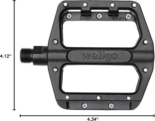 Vista 5 de 16" Aleación Plataforma BMX/ATB Pedales - Negro