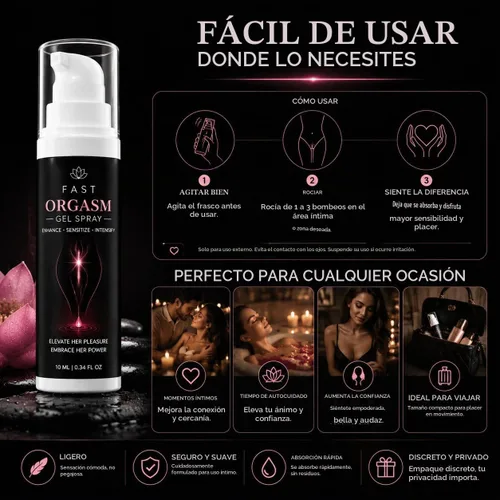 Vista 5 de Gel orgásmico rápido intenso femenino, gel excitante para ella