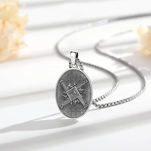 Vista 188 de EUDORA Collar de plata de ley 925 con moneda Hécate, Athena, Perséfono, Nyx, diosa de la luna triple, diosa celta, rueda de Hécate, llave, regalo