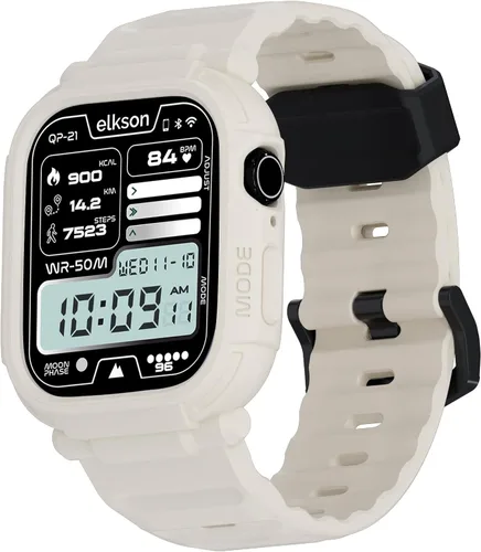 Vista 12 de elkson Quattro Pro Series - Funda resistente para Apple Watch Ultra 3/2/1 de 1.929 in con protector de pantalla de vidrio templado, resistente