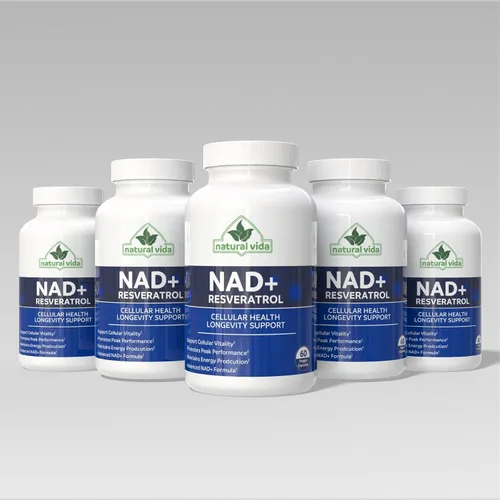 Vista 4 de Suplemento NAD + Resveratrol - Además de reforzar la salud celular, la resistencia y el envejecimiento saludable fabricado en Estados Unidos