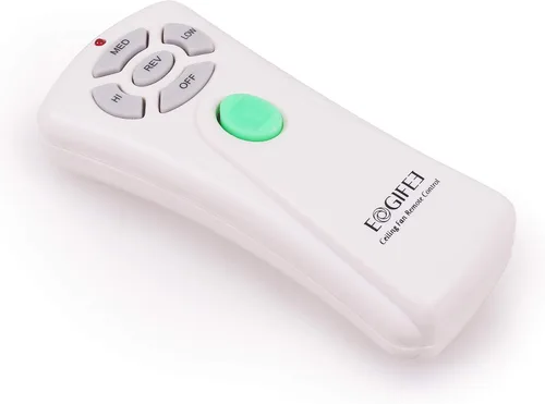 Vista 4 de Eogifee Ventilador de techo con control remoto inverso, atenuador de luz, control ajustable de 3 velocidades de reemplazo de Hampton Bay CHQ7080T