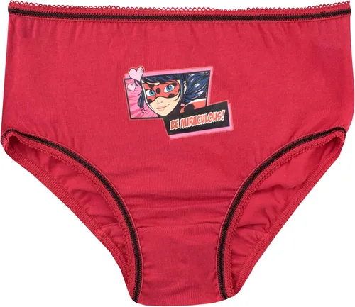 Vista 4 de Miraculous Girls' Ladybug Underwear Pack of 5