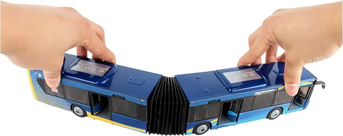Vista 8 de Daron MTA Autobús de la Ciudad de Nueva York 16" Autobús Articulado RT8571 Juguete, Azul, Marrón