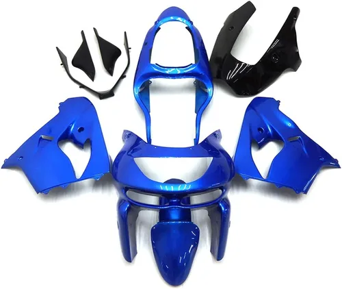Vista 10 de Carenados completos de plástico ABS para motocicleta Kawasaki ZX-9R 2002 2003 02 03 ZX9R Ninja Bodywork negro brillante kits de cuerpo