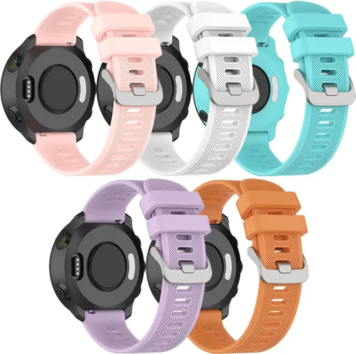 Vista 8 de Correa para Garmin Forerunner 55, banda de liberación rápida de repuesto para Garmin Forerunner 158 (sin rastreador, bandas de repuesto solamente)