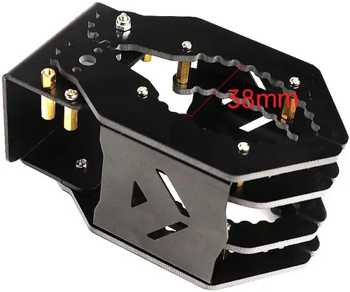 Vista 7 de LewanSoul Garra de brazo de robot mecánico/pinza de robot agarrador (garra mecánica negra sin servo)