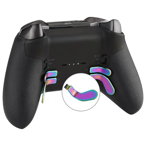 Vista 32 de eXtremeRate Elite - Palas de control intercambiables para Xbox Elite Series 2 y 1, piezas de repuesto, accesorios de metal de acero inoxidable
