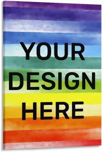 Vista 18 de Lienzo enmarcado con cita personalizada, lienzo motivacional positivo, arte de pared, crea tus propias imágenes, póster personalizado para sala