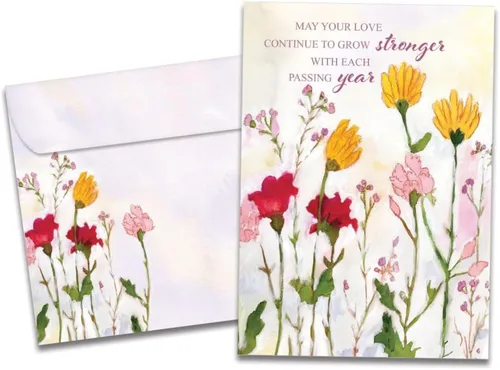 Vista 9 de Tree-Free Greetings - Tarjeta de felicitación de aniversario - Diseños artísticos - 1 tarjeta + sobre a juego - Fabricada en Estados Unidos - 100%