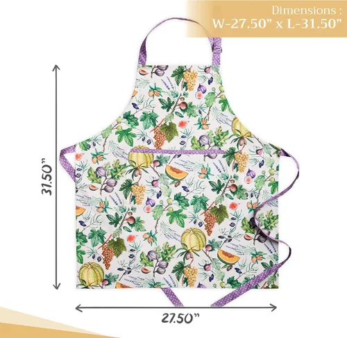Vista 244 de Maison d' Hermine Delantales para mujer con bolsillo, 100% algodón (27.50 x 31.50 pulgadas)