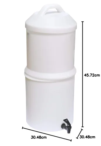 Vista 7 de TRK Drip Ceradyn Gravity - Filtro de agua personal o grupal, de larga duración de hasta 150,000 L, elementos cerámicos limpiables de 0.2 micrones