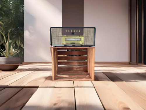 Vista 3 de Darla'Studio 66 Soporte para discos de vinilo Caja de madera