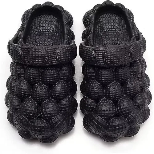 Vista 4 de LEPHYON Sandalias de burbujas para niños Zapatos de pelota de golf Zuecos Gargen para niñas Pantuflas divertidas para niños, cómodas