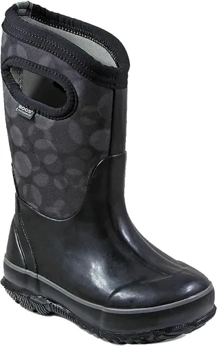 Vista 64 de BOGS Botas de nieve unisex de neopreno con aislamiento de goma de alta impermeabilidad para niños Negro